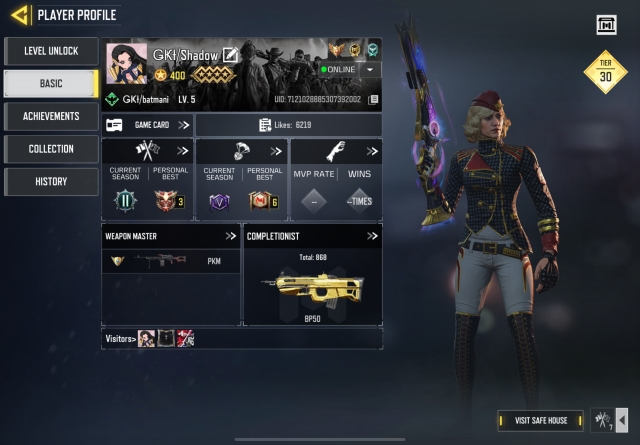 اکانت لول۴۰۰ از اول دست خودم بود 