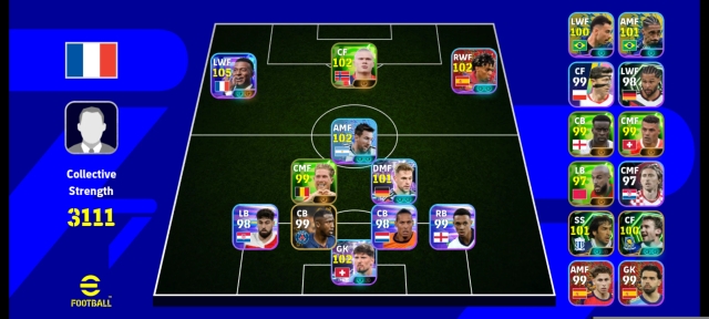 اکانت efootball™ mobile  با 65 کوین