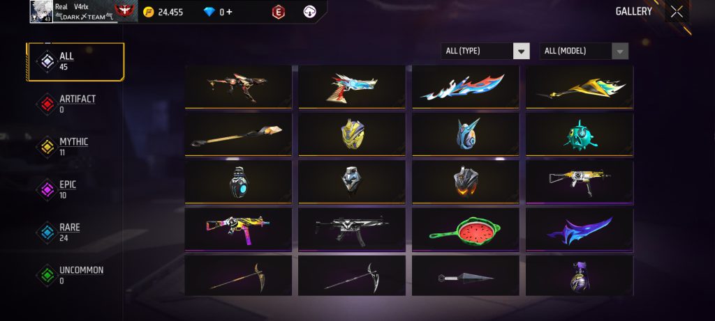 اکانت فری فایر