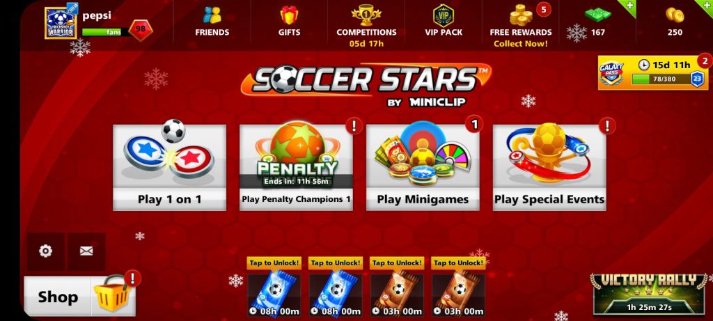 اکانت ساکر استارز لول ۹۸