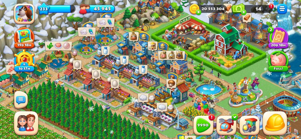 فروش اکانت بازی Township با لول 233