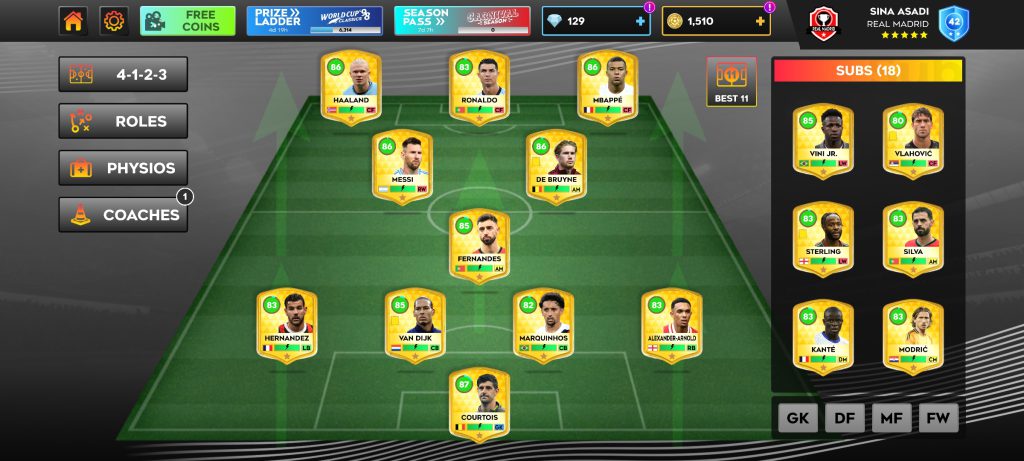 اکانت دریم لیگ 2025