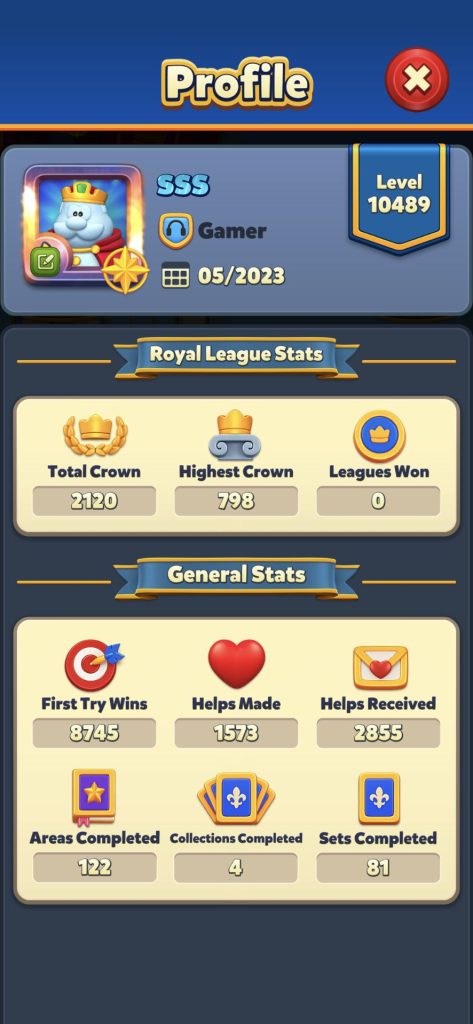 اکانت رویال مچ لول  ۱۰۵۰۰