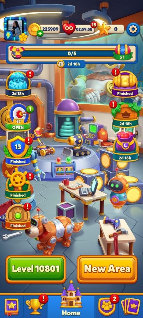 اکانت رویال مچ royal match با ۲۰۰ هزار سکه