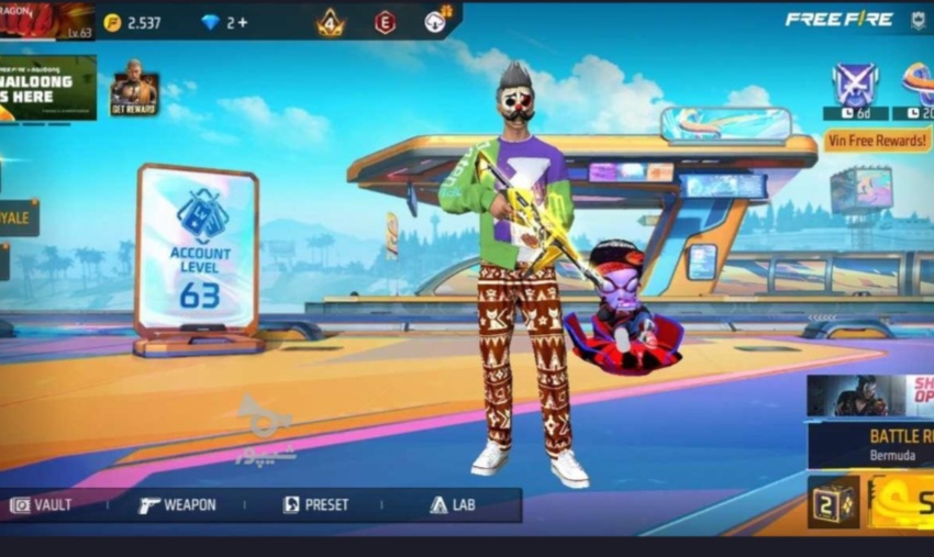 اکانت فری فایر