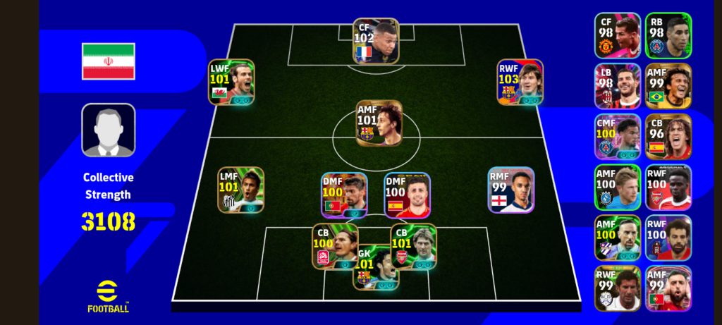 اکانت پی اس ای فوتبال پک مسی کامل عالی