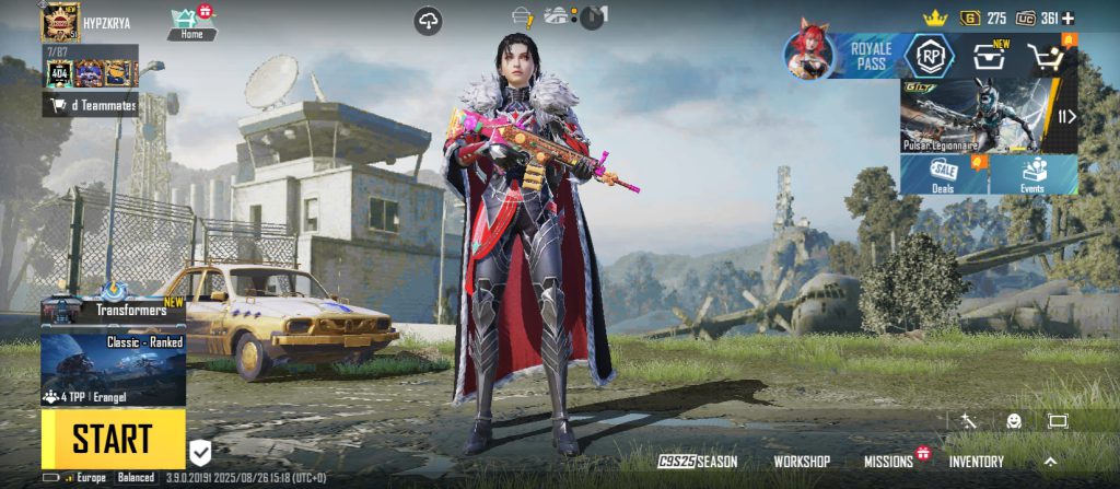 اکانت ناب پابجی موبایل نخری ضرر کردی