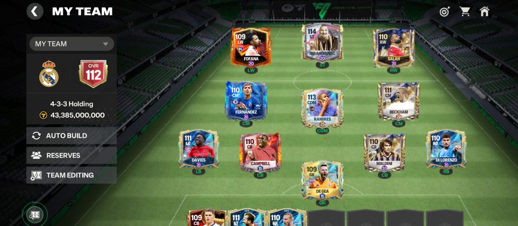 فیفا موبایل 112 اور زلاتان 111