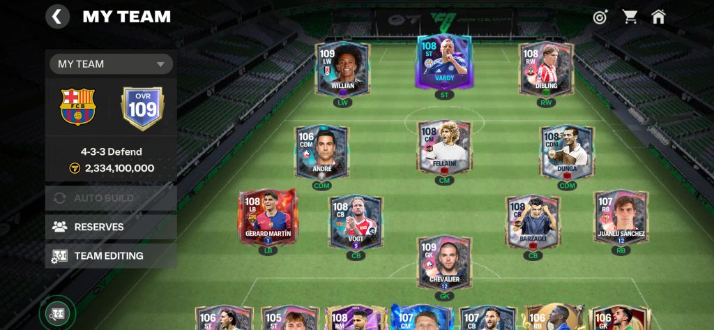 (اکانت فیفا موبایل اورال ۱۰۹)‌