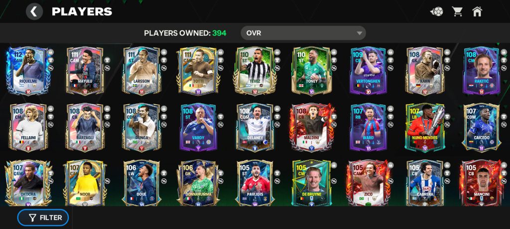 اکانت اف سی موبایل لول۱۰۸