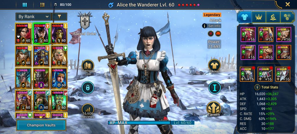 اکانت بازی raid_shadow legend