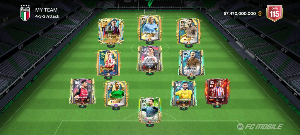 اکانت FC mobile 25