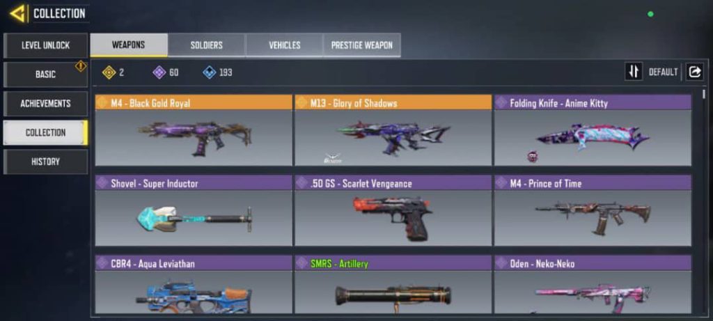 اکانت کالاف به صرفه عالی