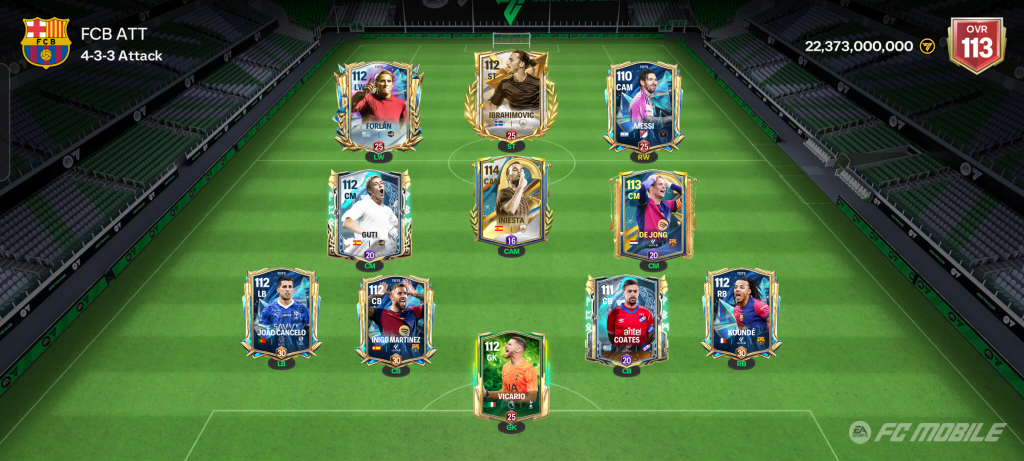 اکانت فیفا اور 113 پول لازم