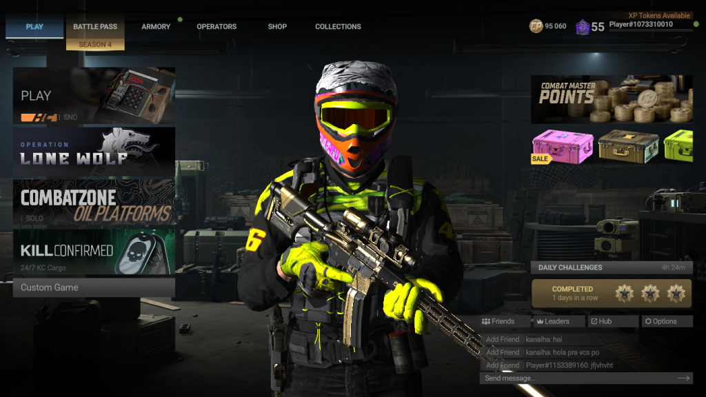 اکانت کامبت مستر