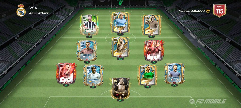 اکانت اف سی موبایل اور 115