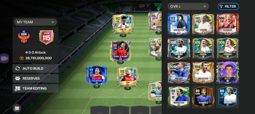 اکانت فیفا موبایل (fc موبایل ) 115