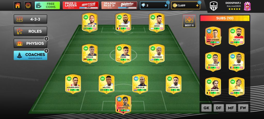 اکانت دریم لیگ ۲۰۲۵