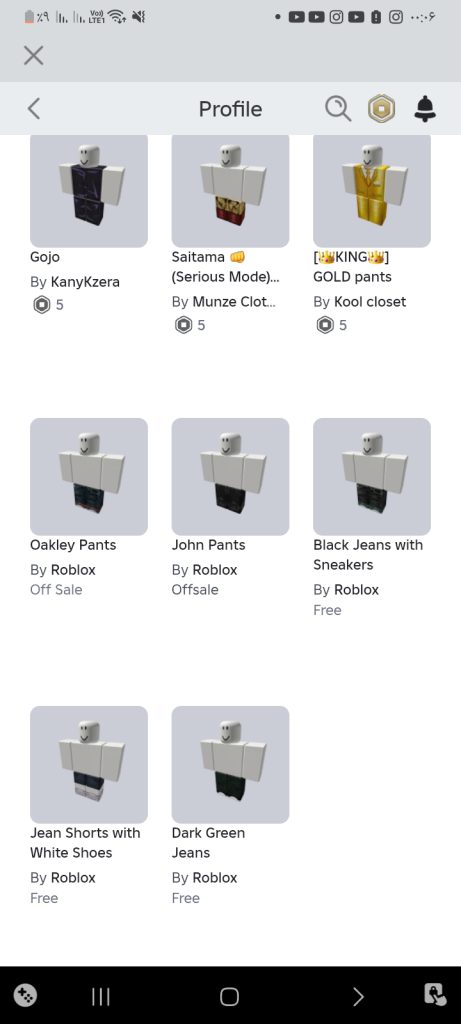 اکانت روبلاکس