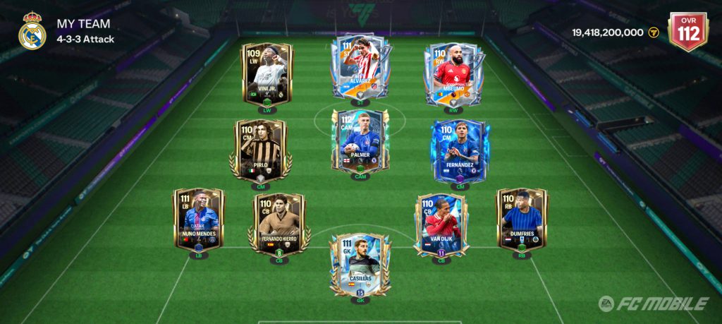 اکانت فیفا موبایل ۱۱۲