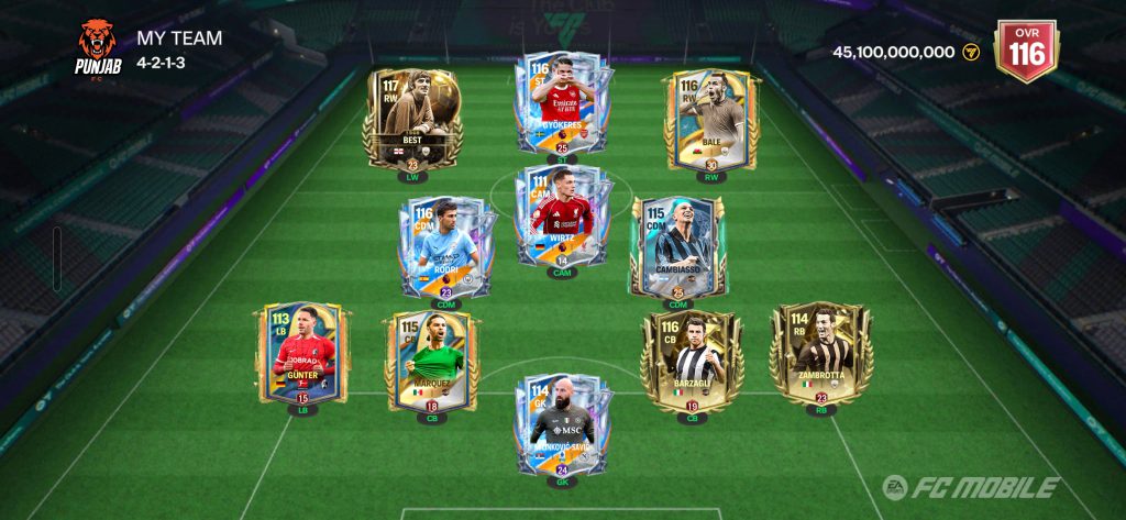 اکانت عالیه ۱۱۶