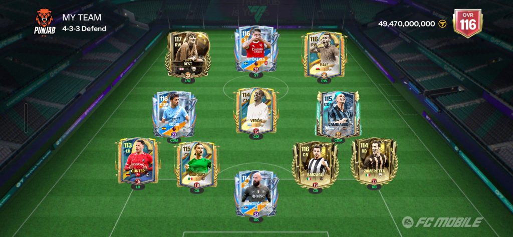 اکانت اف سی خوش قیمت ۱۱۶