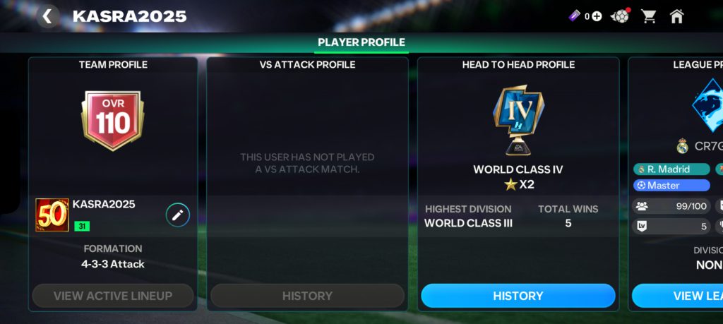 اکانت اف سی موبایل اورال تیم ۱۱۰ لول ۳۱