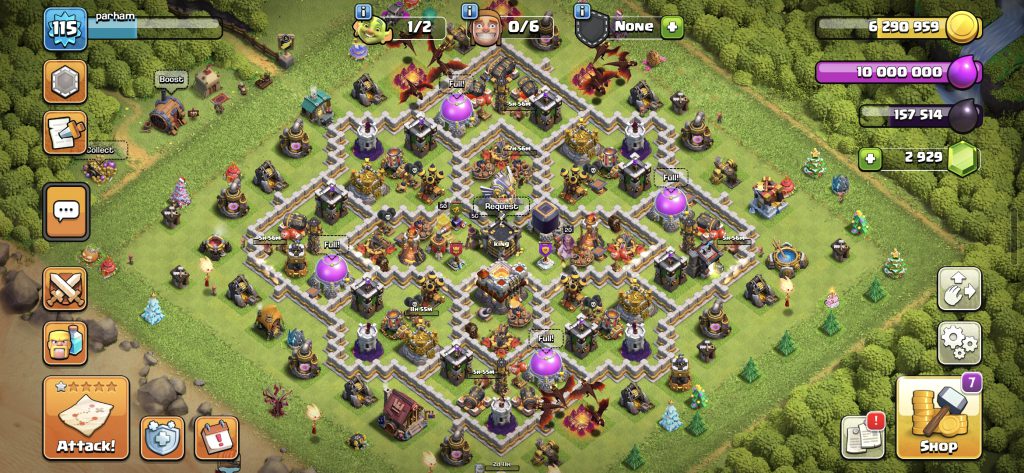 کلش اف کلنز لول 115