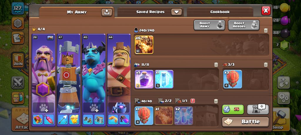 اکانت کلش آف کلنز فوق العاده عالی با تخفیف