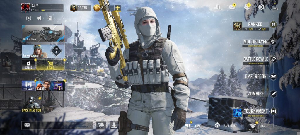 اکانت کالاف موبایل طاق با اکانت ۱۱۷ متیک گریم اندینگ