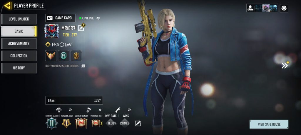 اکانت کالاف دیوتی موبایل فقط طاق با کاتانا لجند