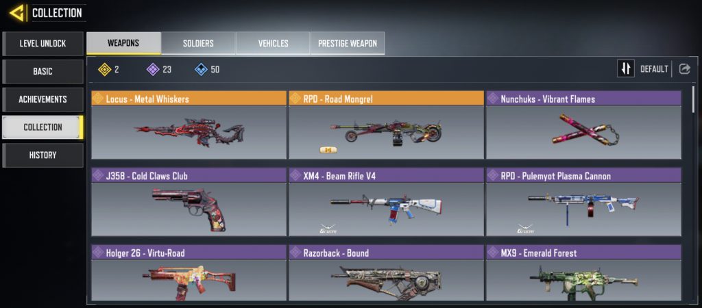 اکانت لجند دار