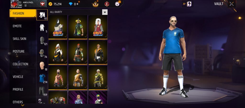 اکانت فری فایر