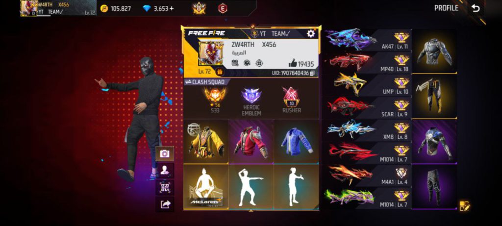 اکانت فری فایر خب